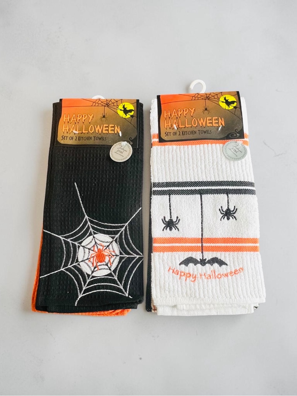 Retro 2008 Jabara 100th Anniversary Halloween Kitchen Towels – Set of 4